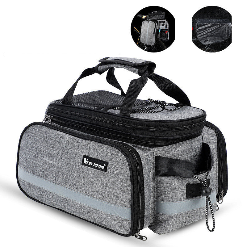 20L Waterproof Cycling Rack Travel Bag – Durable Polyester Bicycle Pannier Camel Bag for Commuting, Touring & Outdoor Adventures