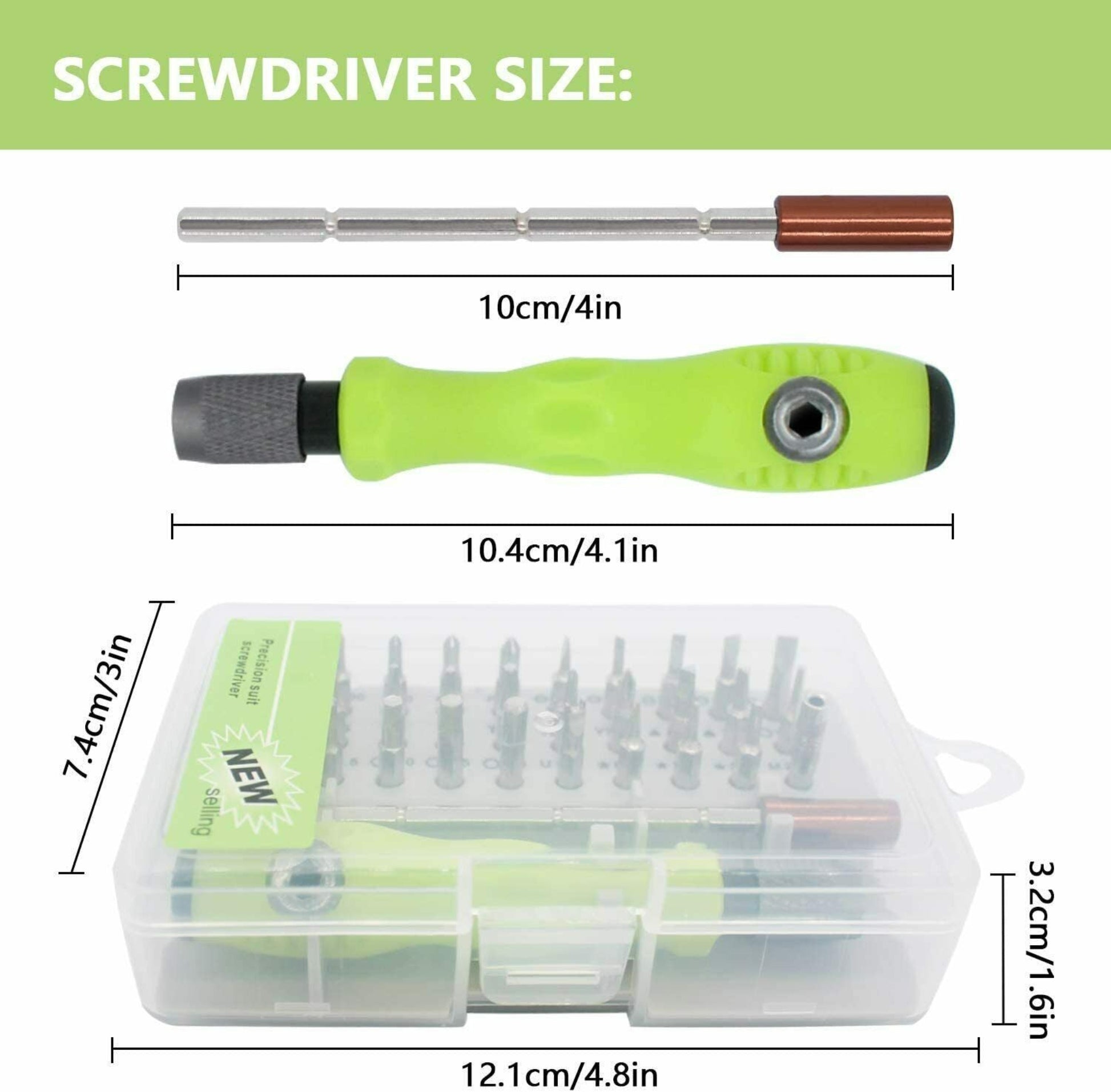 32-in-1 Magnetic Precision Screwdriver Set for Electronics & Repair