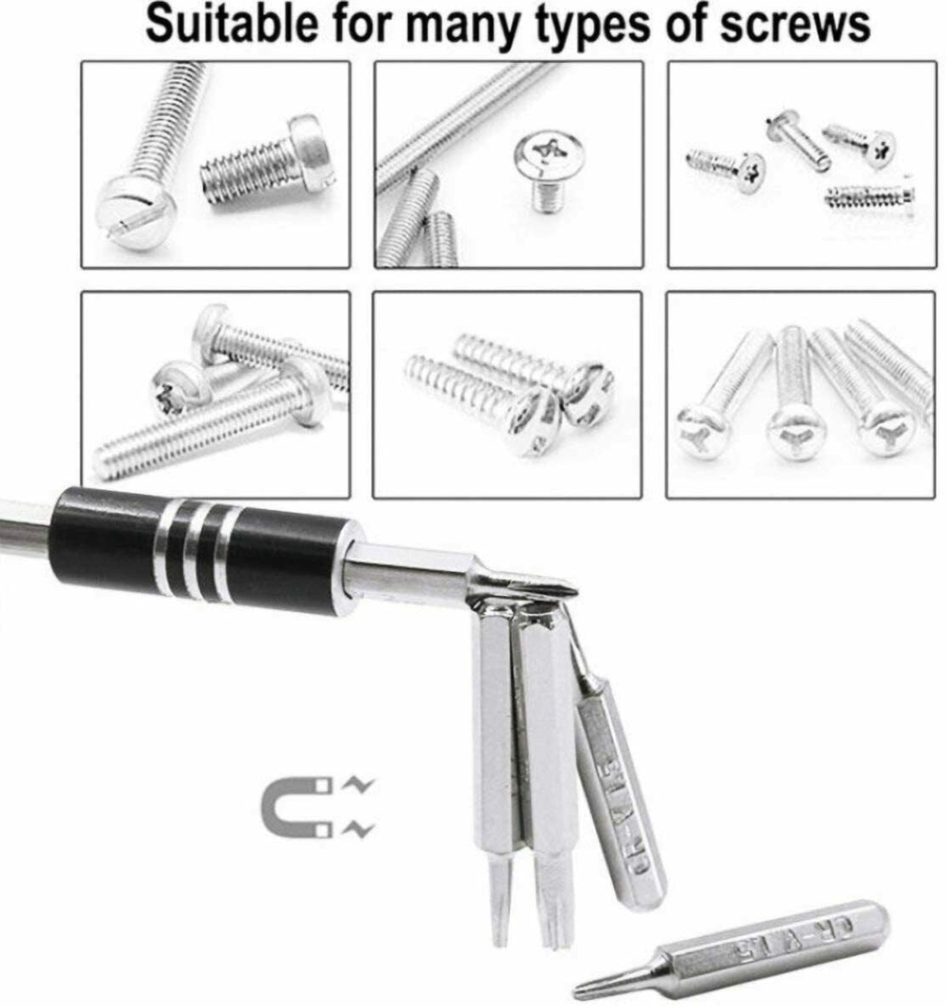 32-in-1 Magnetic Precision Screwdriver Set for Electronics & Repair
