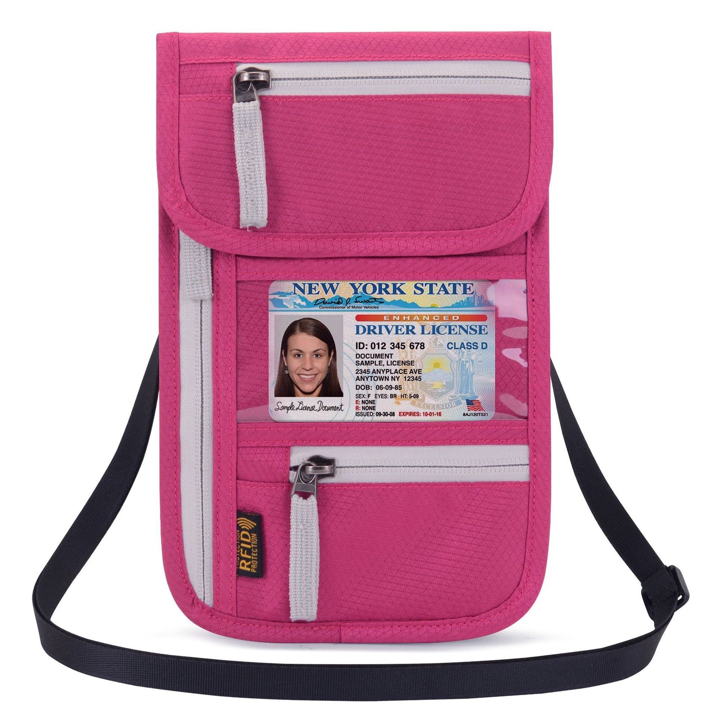 Waterproof Neck Passport Holder – Multi-Functional Travel Document Bag