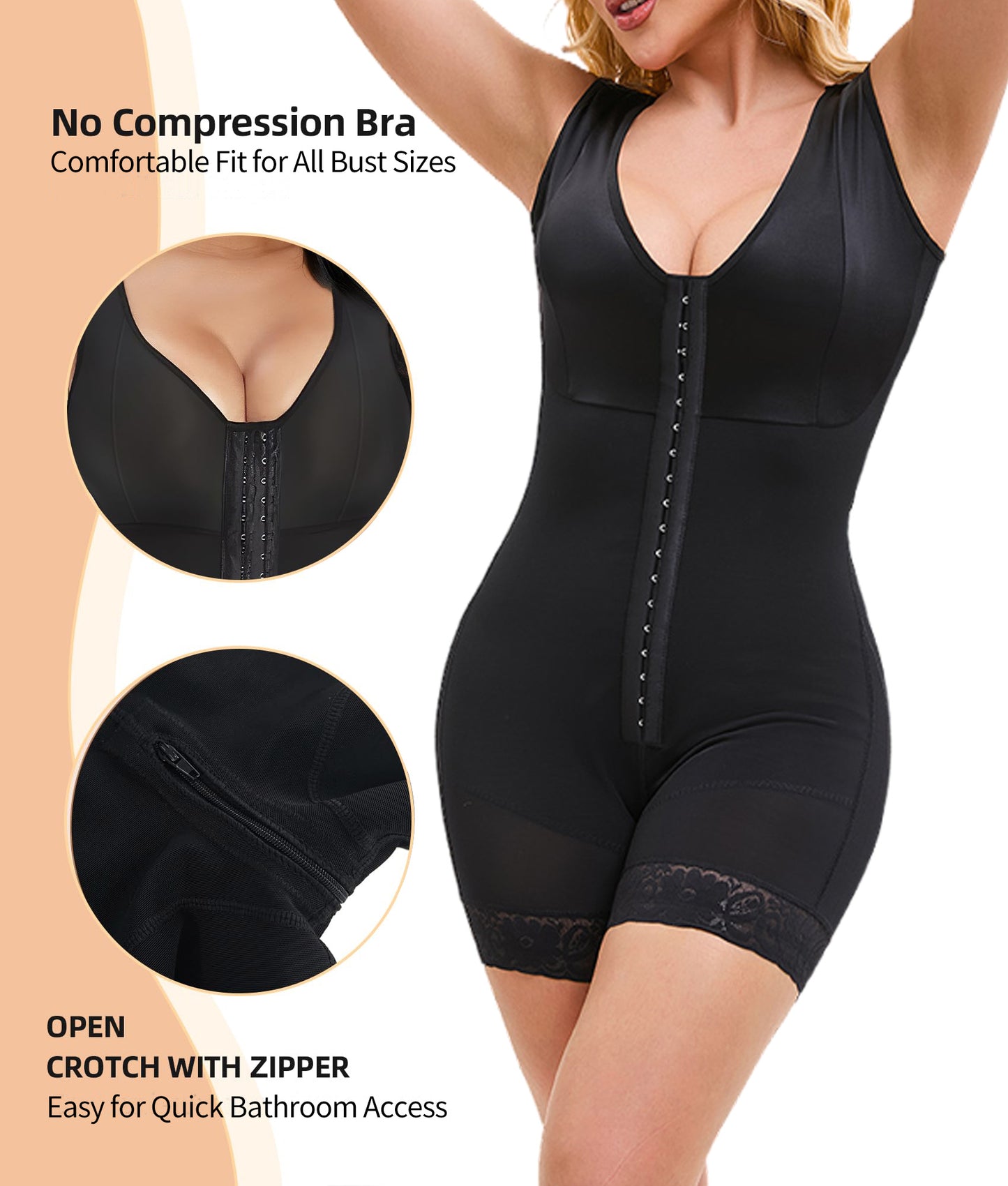 Colombian Elegance Shapewear – Confidence Redefined || Fajas Colombianas Shapewear for Women – Tummy Control Post-Surgery Full Body Shaper with Butt Lifter, Zipper Crotch, and Elegant Skims-Inspired Melibelt Bodysuit