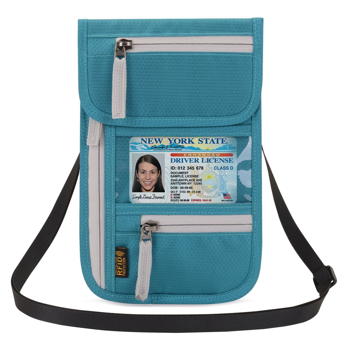 Waterproof Neck Passport Holder – Multi-Functional Travel Document Bag