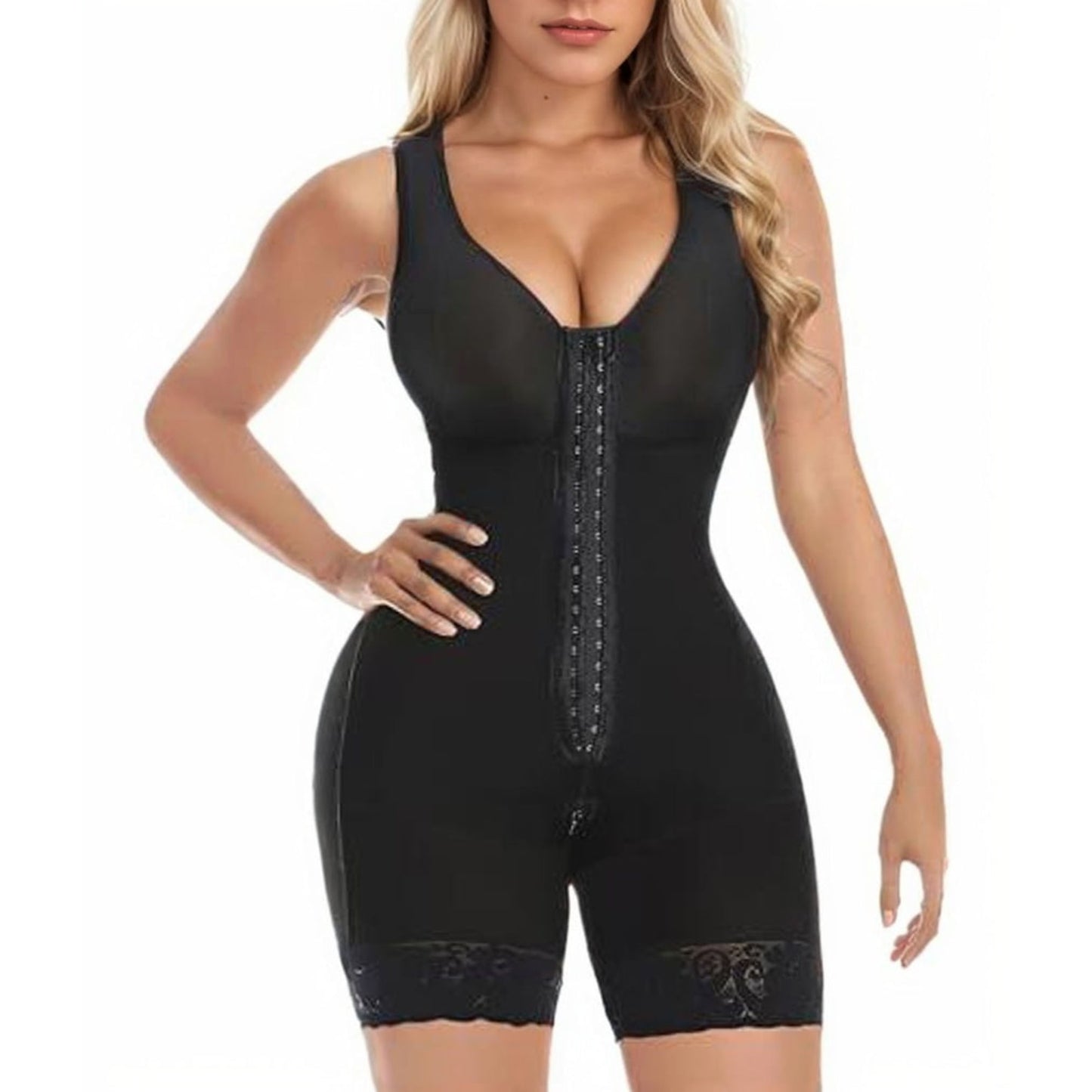 Colombian Elegance Shapewear – Confidence Redefined || Fajas Colombianas Shapewear for Women – Tummy Control Post-Surgery Full Body Shaper with Butt Lifter, Zipper Crotch, and Elegant Skims-Inspired Melibelt Bodysuit