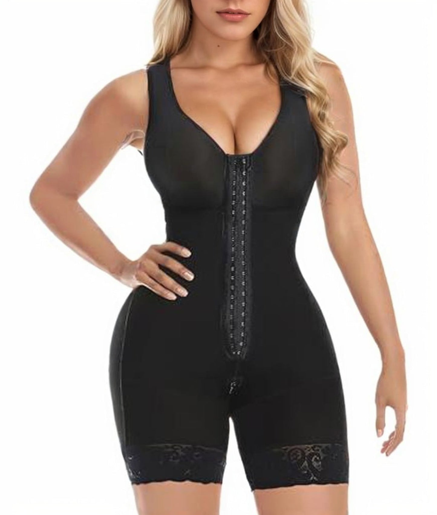 Colombian Elegance Shapewear – Confidence Redefined || Fajas Colombianas Shapewear for Women – Tummy Control Post-Surgery Full Body Shaper with Butt Lifter, Zipper Crotch, and Elegant Skims-Inspired Melibelt Bodysuit