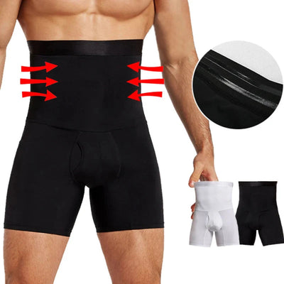 CoreSculpt Men’s Tummy Control Shaper Shorts | Men Tummy Control Shorts Body Shaper Compression High Waist Trainer Belly Tummy Control Slimming Shapewear Boxer Underwear Fajas