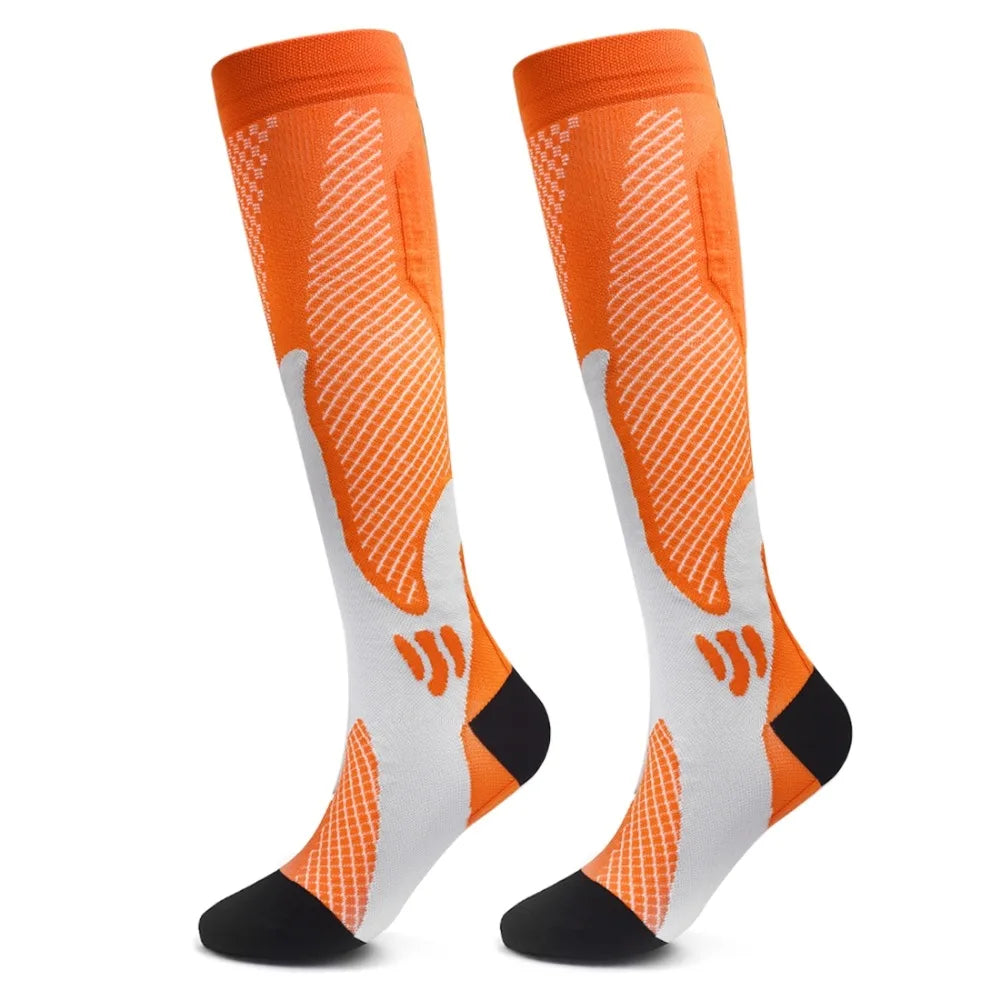Sports compression socks, Adult running compression socks breathable quick dry, pain relief || Varicose Veins Socks Compression Stockings Nurse Sports Cycling Socks for Diabetics Running Gift for Men Diabetes Nature Hiking