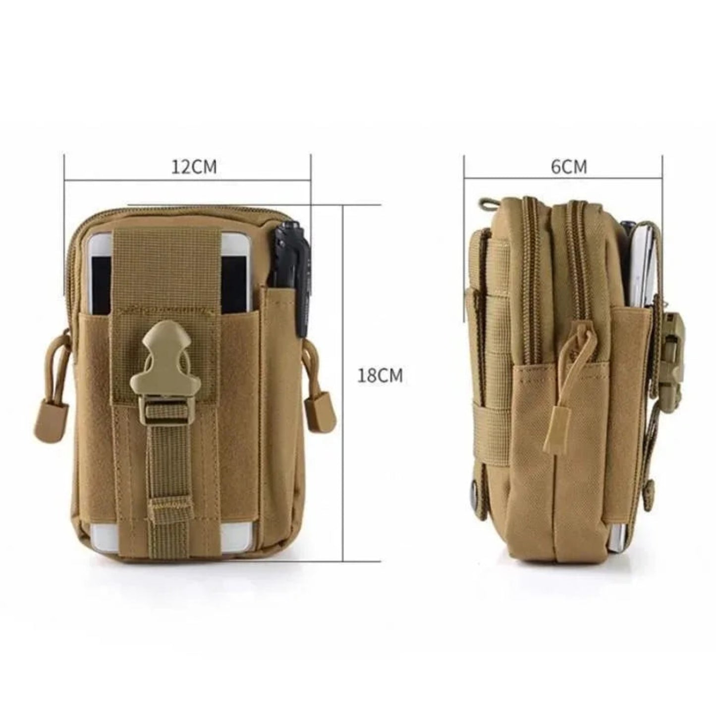Tactical Nylon Waist Pack||Mobile Phone Case Pouch Waist Bag Waterproof Nylon Multifunction Casual Men Waist Pack Male Small Bag