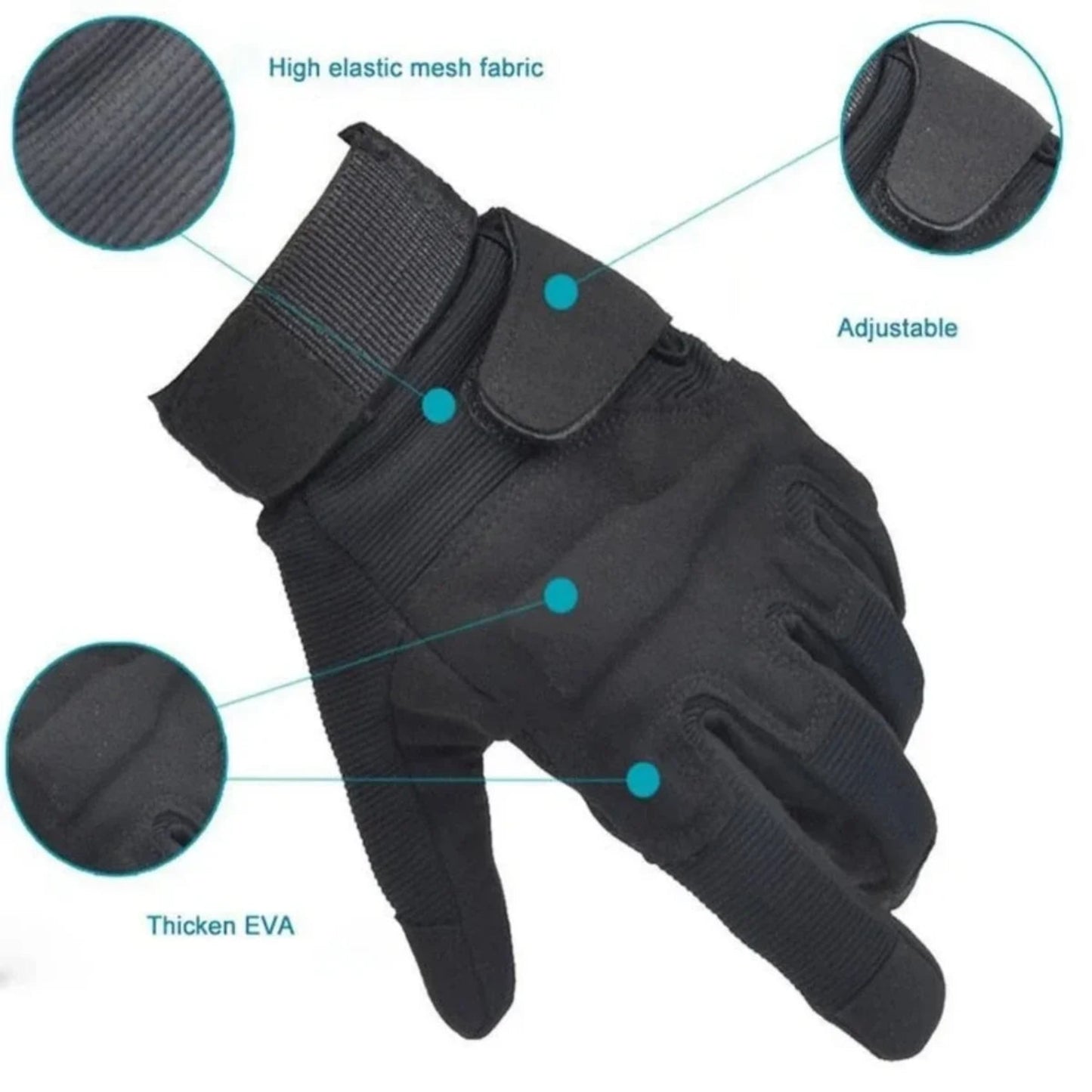 Multifunctional Tactical Full-Finger Gloves | Hunting Riding Tactical Gloves Cycling Glove Sport Climbing Paintball Shooting Z906  Ski Full Finger Finger motorcycle gloves