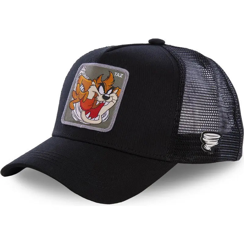 New Anime Bunny TAZ DUCK Snapback Cap – Unisex Cotton Baseball Hat | Hip Hop Dad Mesh Trucker Cap for Men & Women