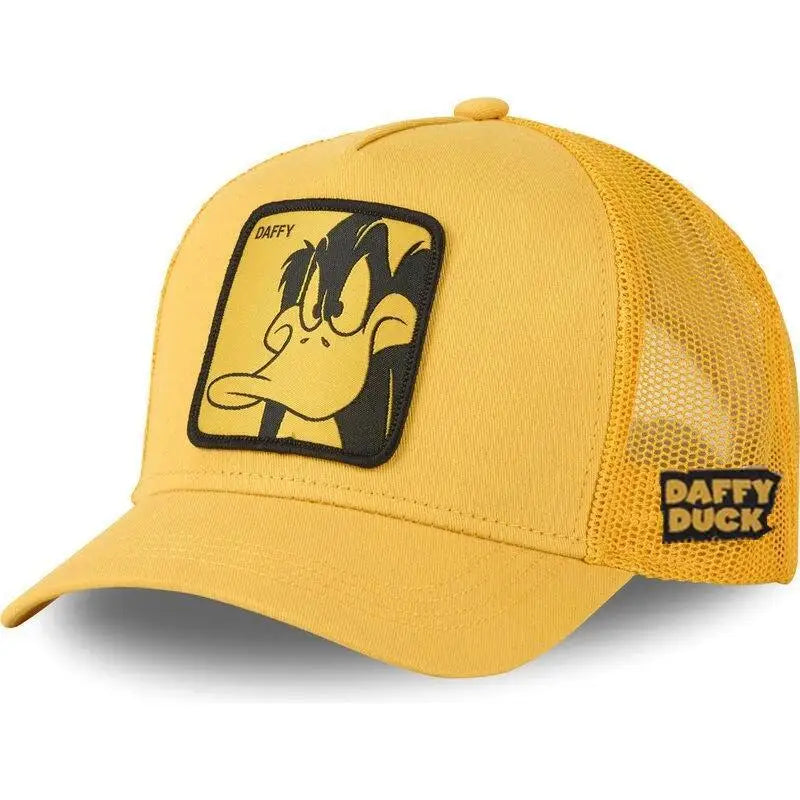 New Anime Bunny TAZ DUCK Snapback Cap – Unisex Cotton Baseball Hat | Hip Hop Dad Mesh Trucker Cap for Men & Women