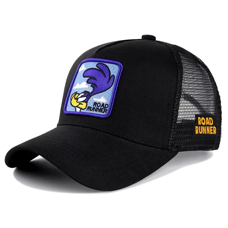 New Anime Bunny TAZ DUCK Snapback Cap – Unisex Cotton Baseball Hat | Hip Hop Dad Mesh Trucker Cap for Men & Women