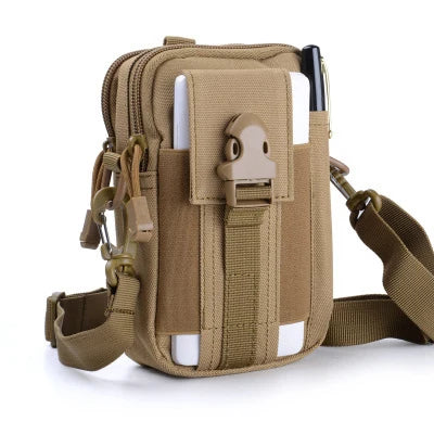 Tactical Nylon Waist Pack||Mobile Phone Case Pouch Waist Bag Waterproof Nylon Multifunction Casual Men Waist Pack Male Small Bag