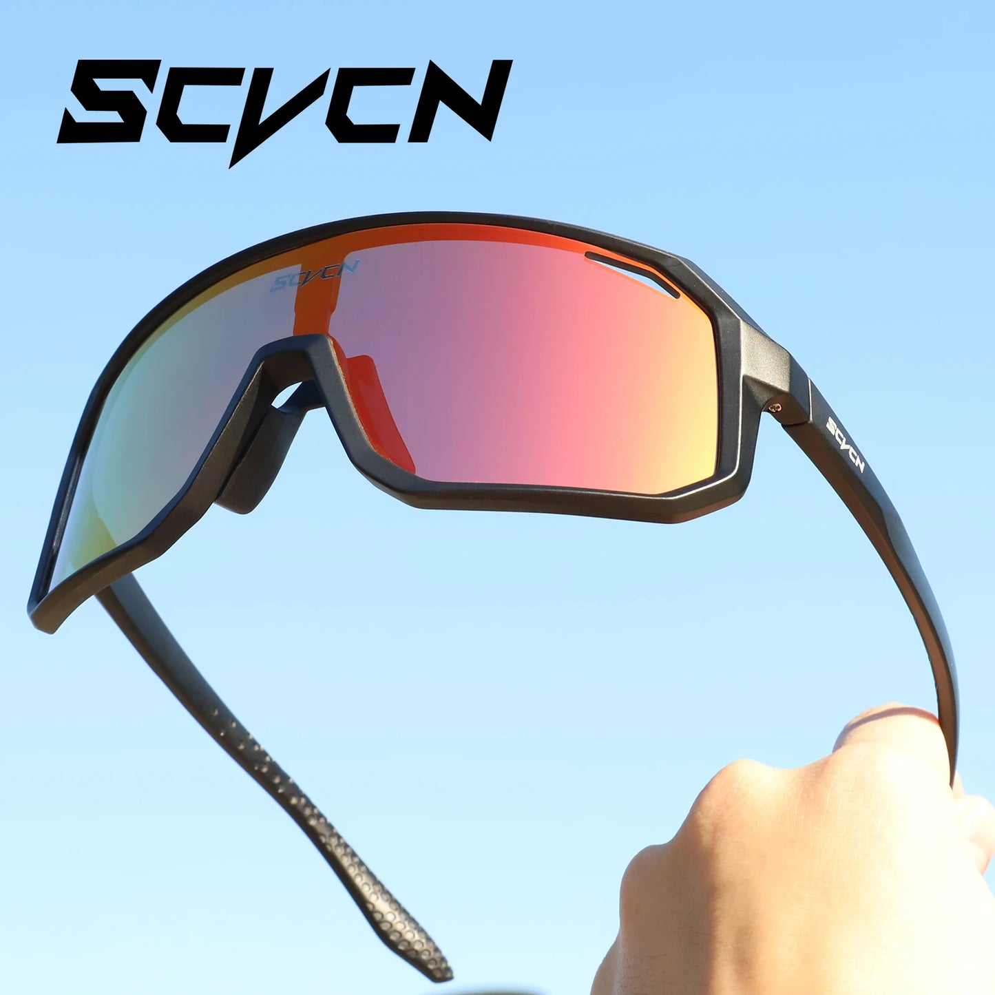 SCVCN Cycling Sunglasses for Men & Women – UV400 Sport Goggles with TR90 Frame, Lightweight Outdoor Running, Hiking & Driving Glasses