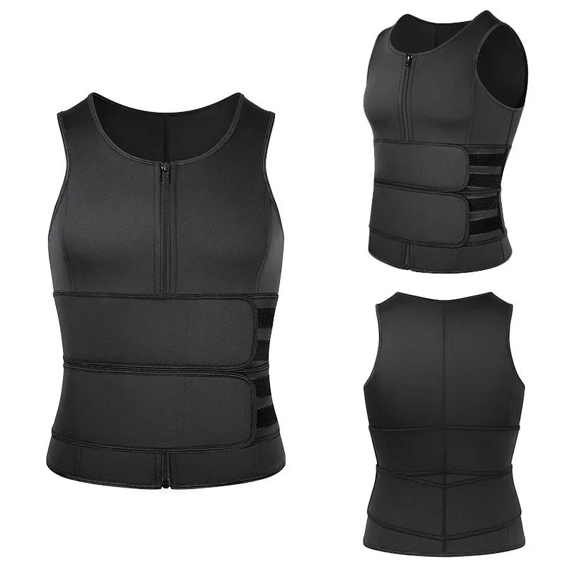 Vensslim Men's Sauna Sweat Vest – Waist Trainer & Slimming Shapewear