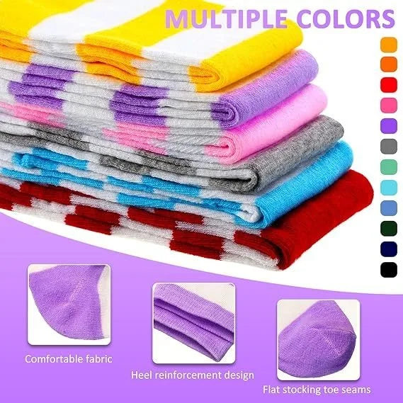 Cozy Japanese-Inspired Stockings,Elegant Striped Hosiery for Women - Warm & Stylish Over Knee Stockings