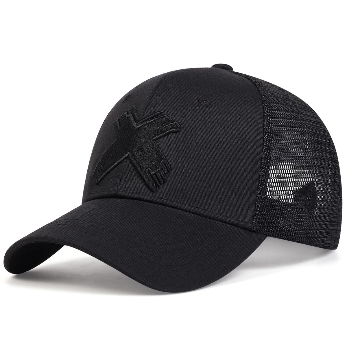 Summer Mesh Baseball Cap – Unisex X Letter Snapback Trucker Hat for Men & Women, Breathable Outdoor Sport Hip Hop Style