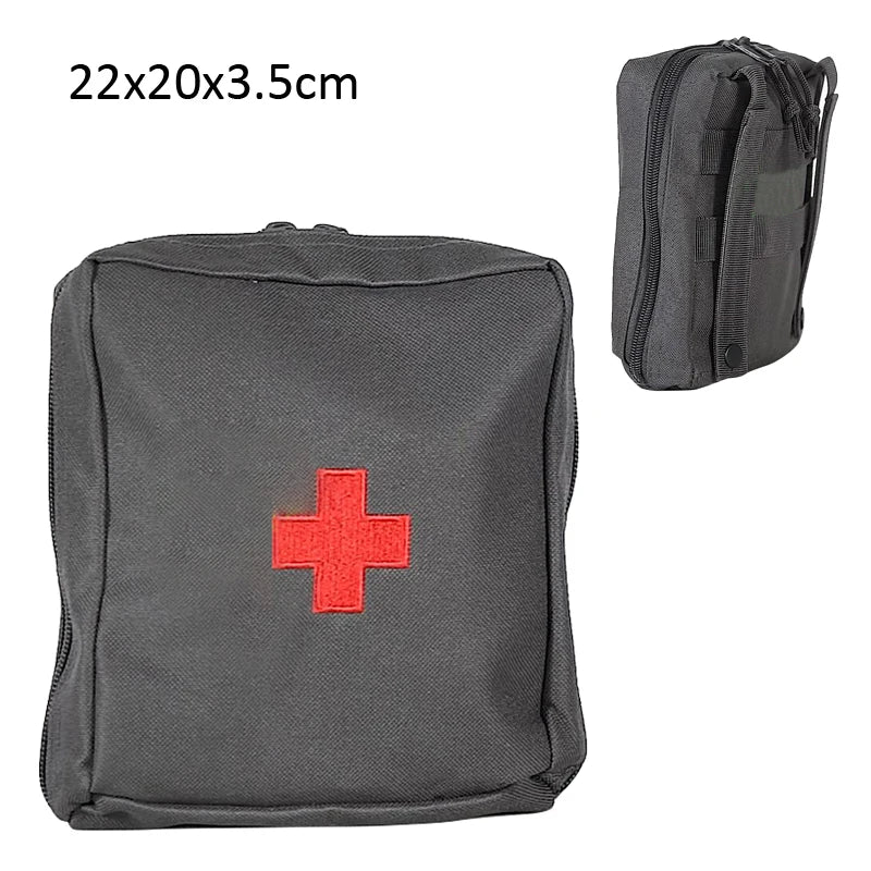 Tactical Gear Pro First Aid Waist Bag - Utility 22CM Large Size Tactical Waist Bag Molle First Aid Bag Belt EDC Medical Pouch Emergency Training Bag Hunting Accessories