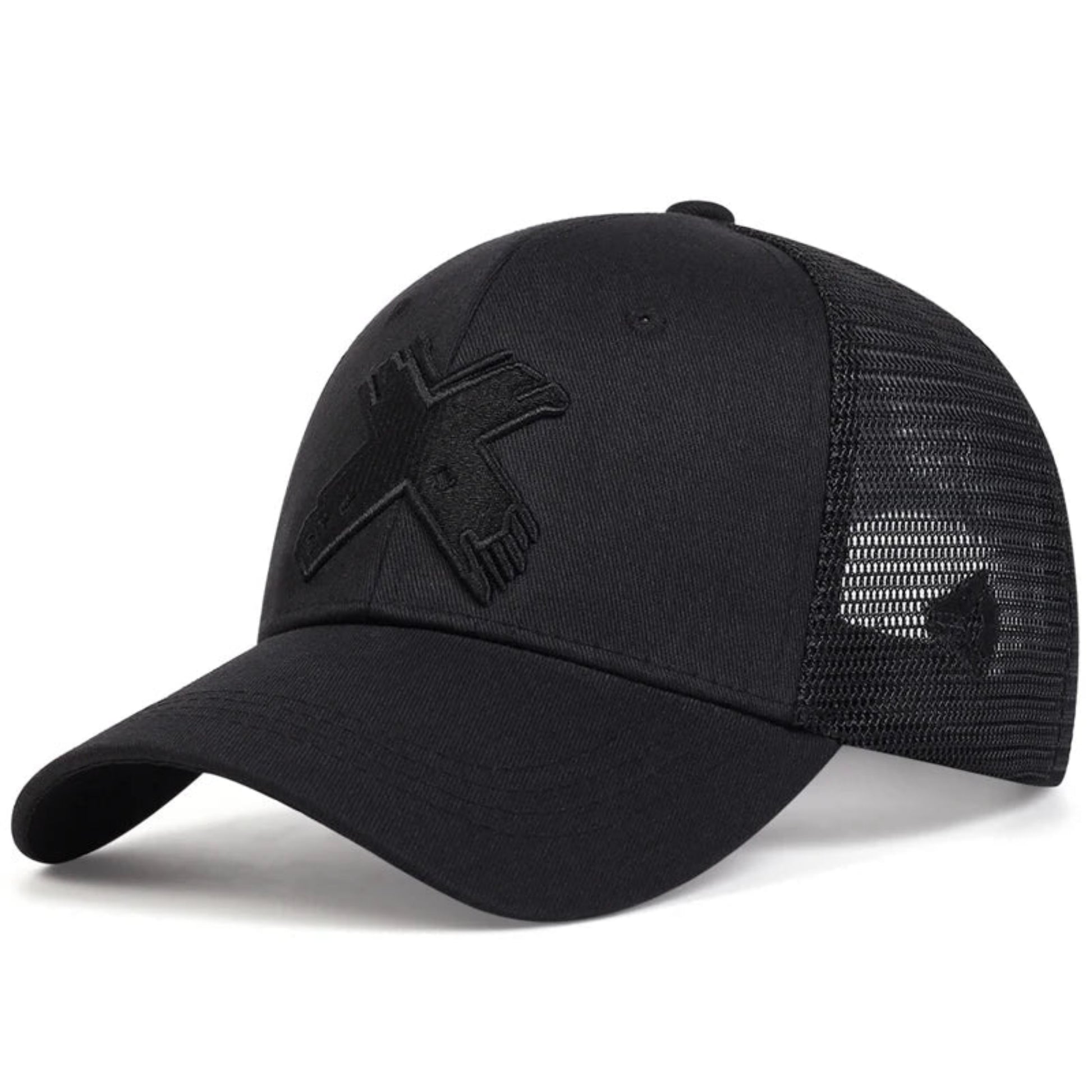 Summer Mesh Baseball Cap – Unisex X Letter Snapback Trucker Hat for Men & Women, Breathable Outdoor Sport Hip Hop Style 7mlemxo
