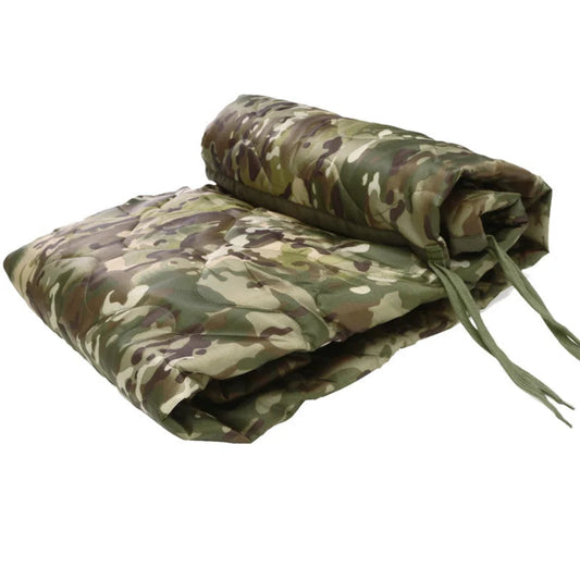 Tactical Army Poncho Liner Camouflage Blanke - Waterproof Camouflage Poncho, Quilted Blanket Cover Suitable for Camping, Shooting, Hunting