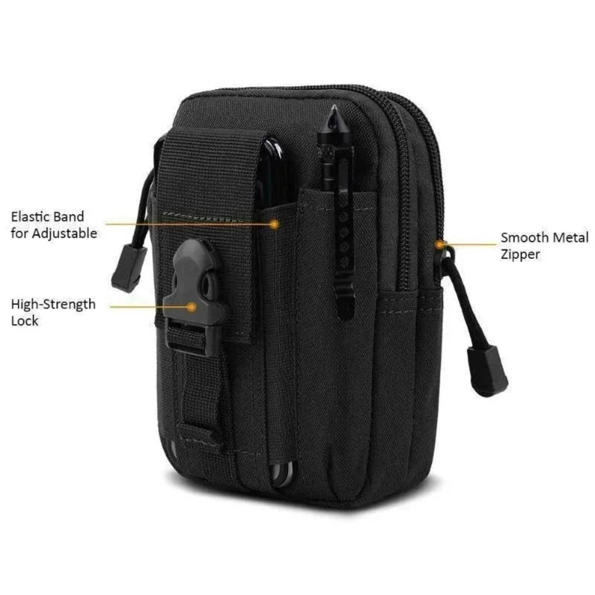 Tactical Nylon Waist Pack||Mobile Phone Case Pouch Waist Bag Waterproof Nylon Multifunction Casual Men Waist Pack Male Small Bag