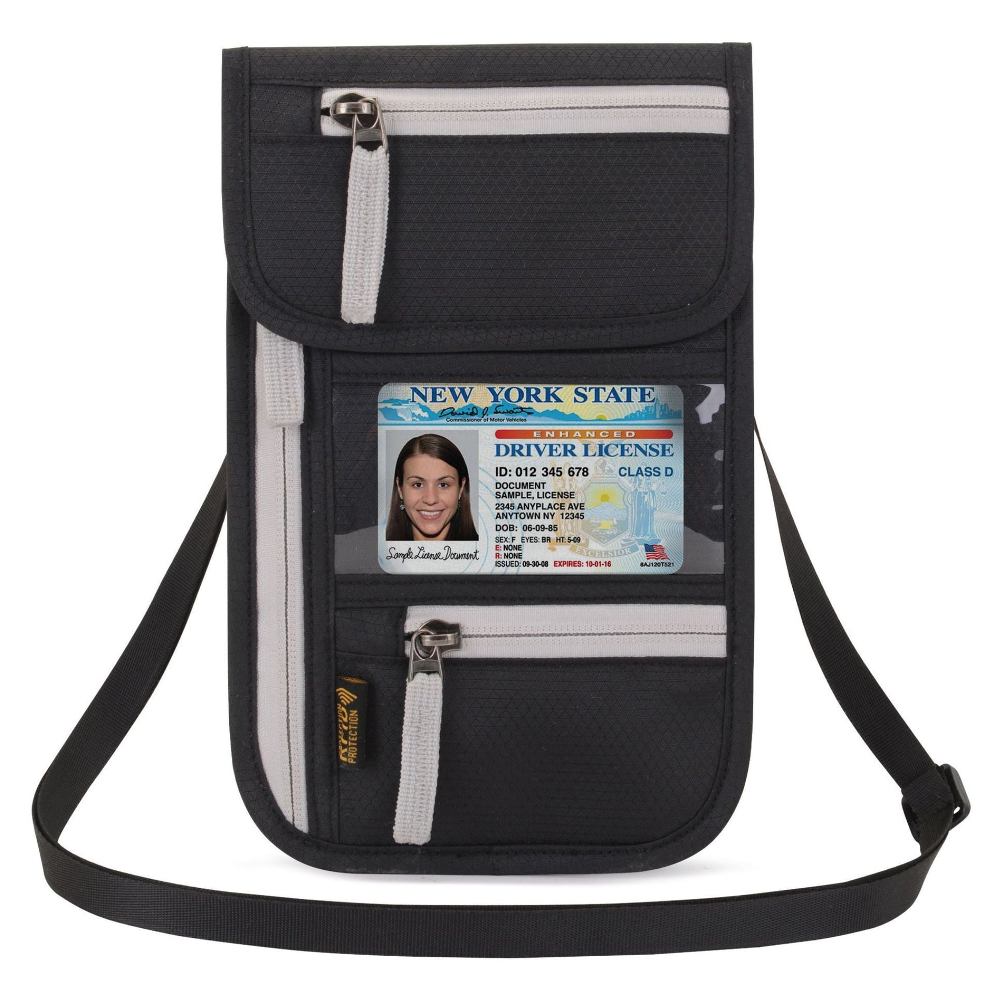 Waterproof Neck Passport Holder – Multi-Functional Travel Document Bag ✈️ - Travel Abroad Document Package Multi-functional Waterproof Neck Passport Holder