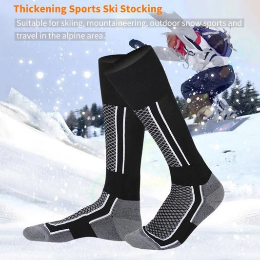 Winter Warm Ski & Hiking Socks - 1 Pair Winter Warm Thickeing Ski Stokings Hiking Soks For Women Men Children Anti-Cold Skiig Outdoor High Sports Stockis