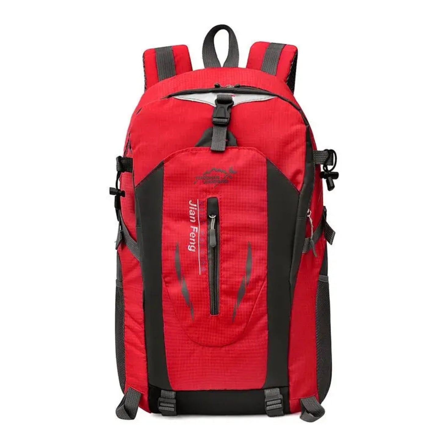 red TrekMax 40L Waterproof Hiking Backpack | 40L Outdoor Waterproof Large Capacity Hiking Bag